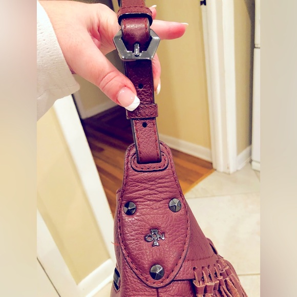 🌺 orYANY Bags- orYANY Fringe Shoulder Bag- maroon- 🌺 - Picture 11 of 15